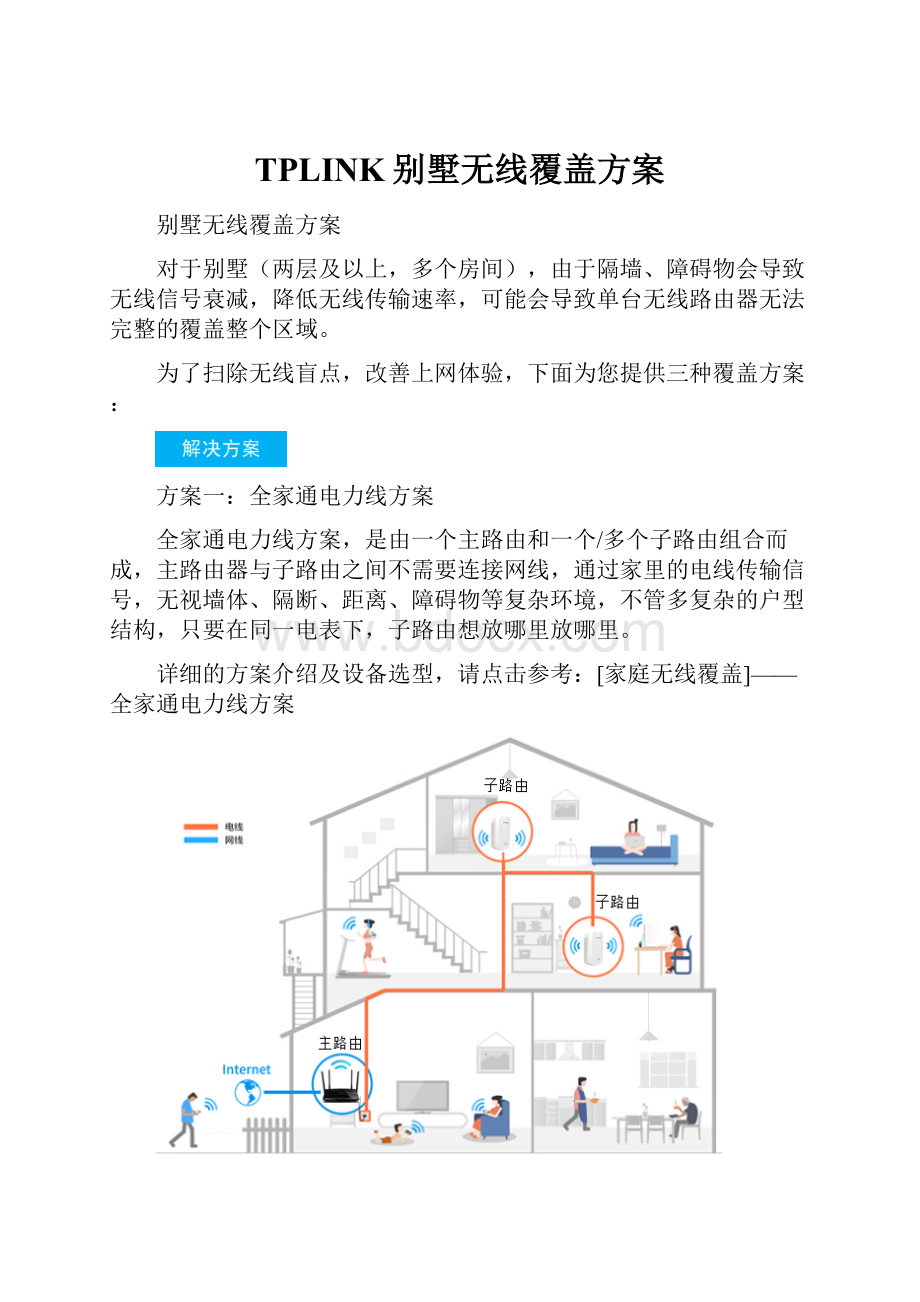 TPLINK别墅无线覆盖方案.docx