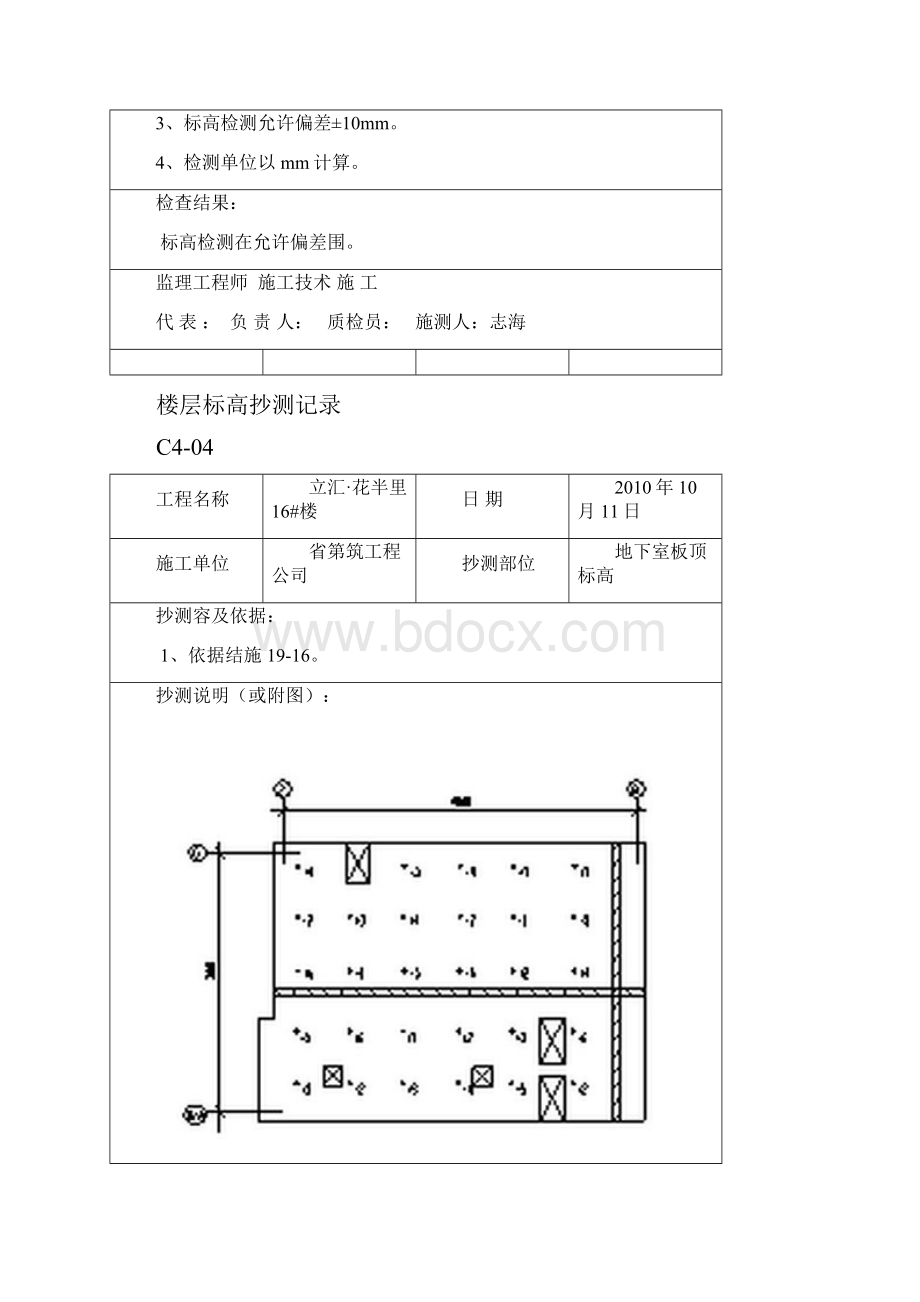 标高抄测记录.docx_第3页