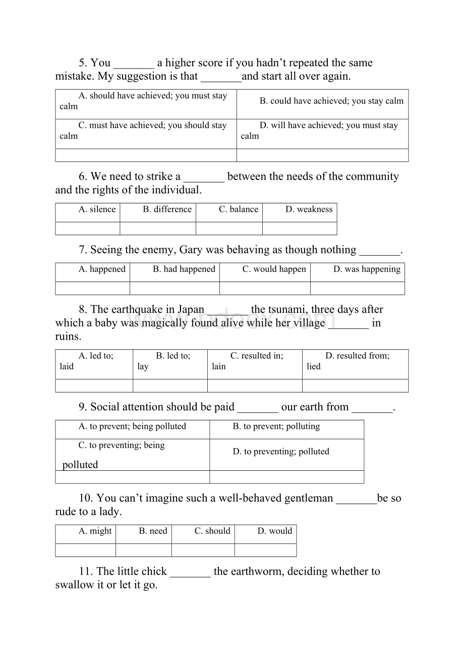 中小学资料广东省汕头市学年高一英语月考试题.docx_第2页