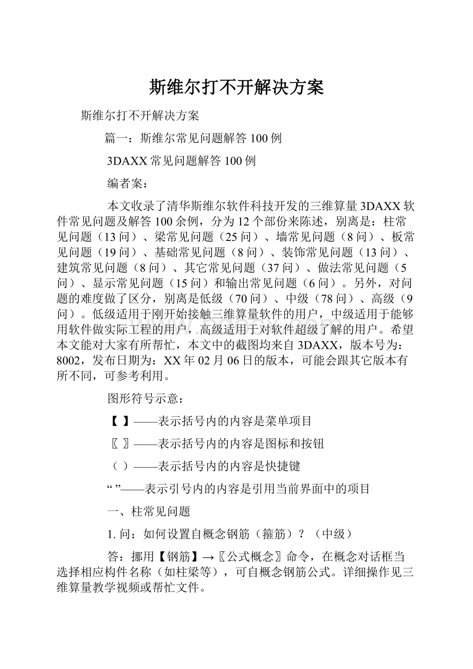 斯维尔打不开解决方案.docx