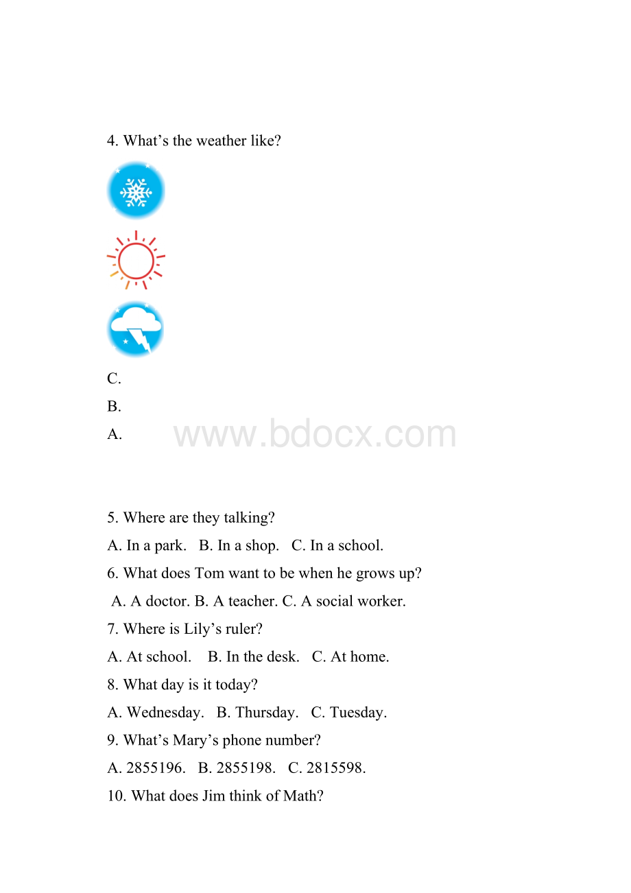 1滨海县八年级期末英语卷精选好题含听力含答案.docx_第3页