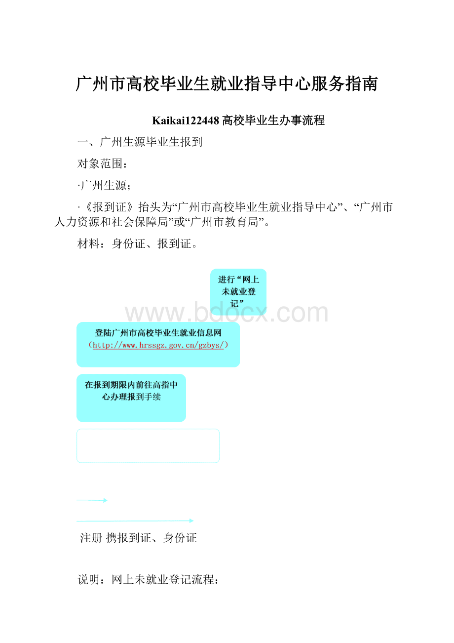 广州市高校毕业生就业指导中心服务指南.docx