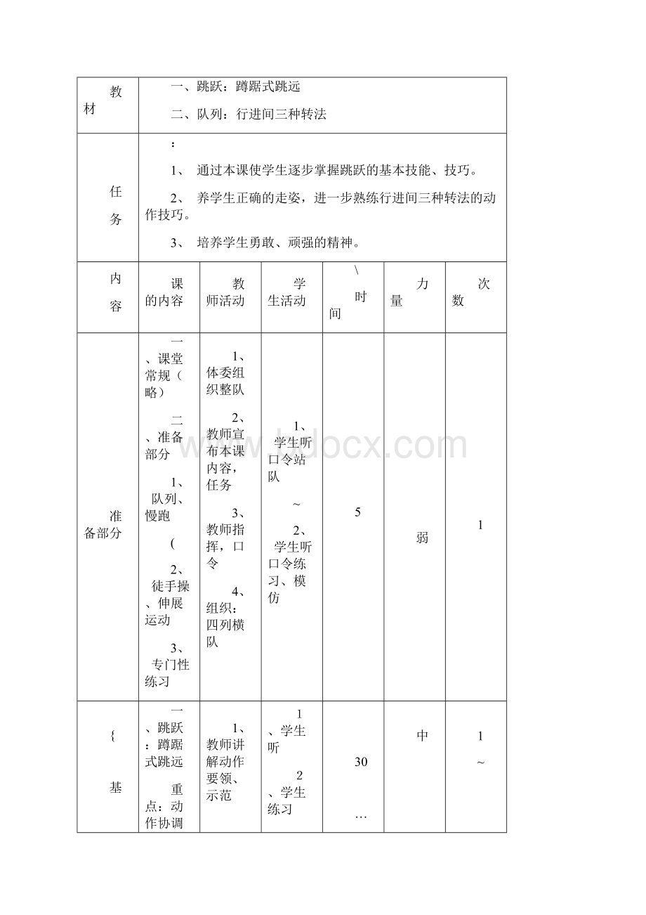 小学五年级体育上册教案全集已整理.docx_第3页