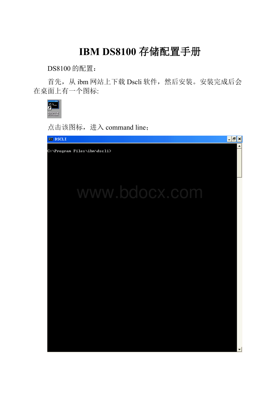 IBM DS8100 存储配置手册.docx