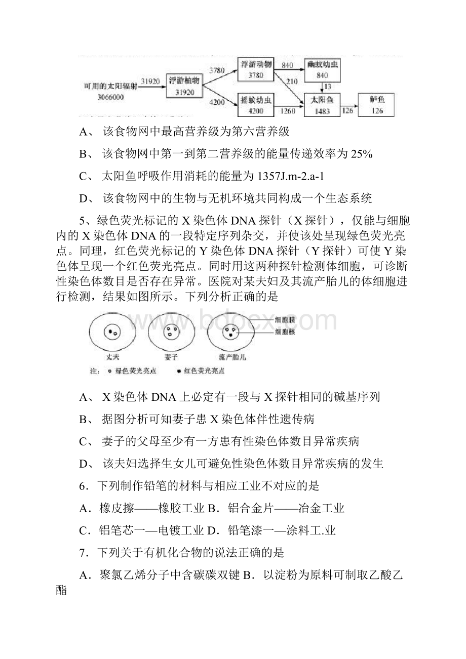 理综卷普通高等学校招生统一考试福建省理综真题.docx_第2页