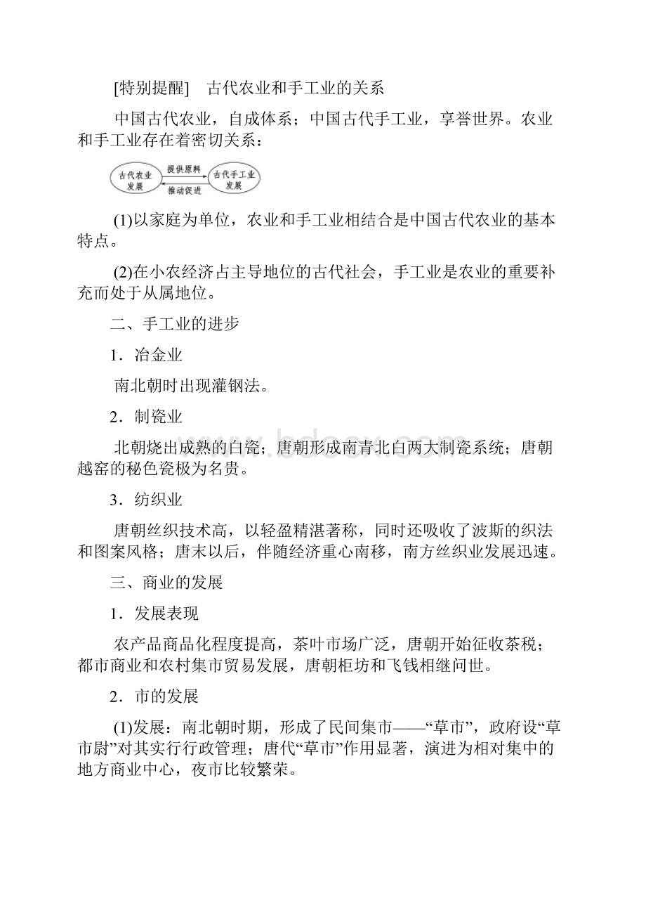 重点考点通史版通用最新版高考历史一轮总复习 第1部分 中国古代史 第2单元 第4讲 魏晋至宋元时期农.docx_第2页