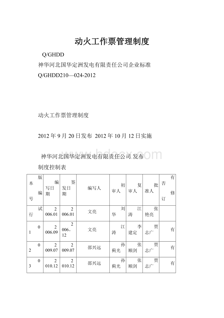 动火工作票管理制度.docx