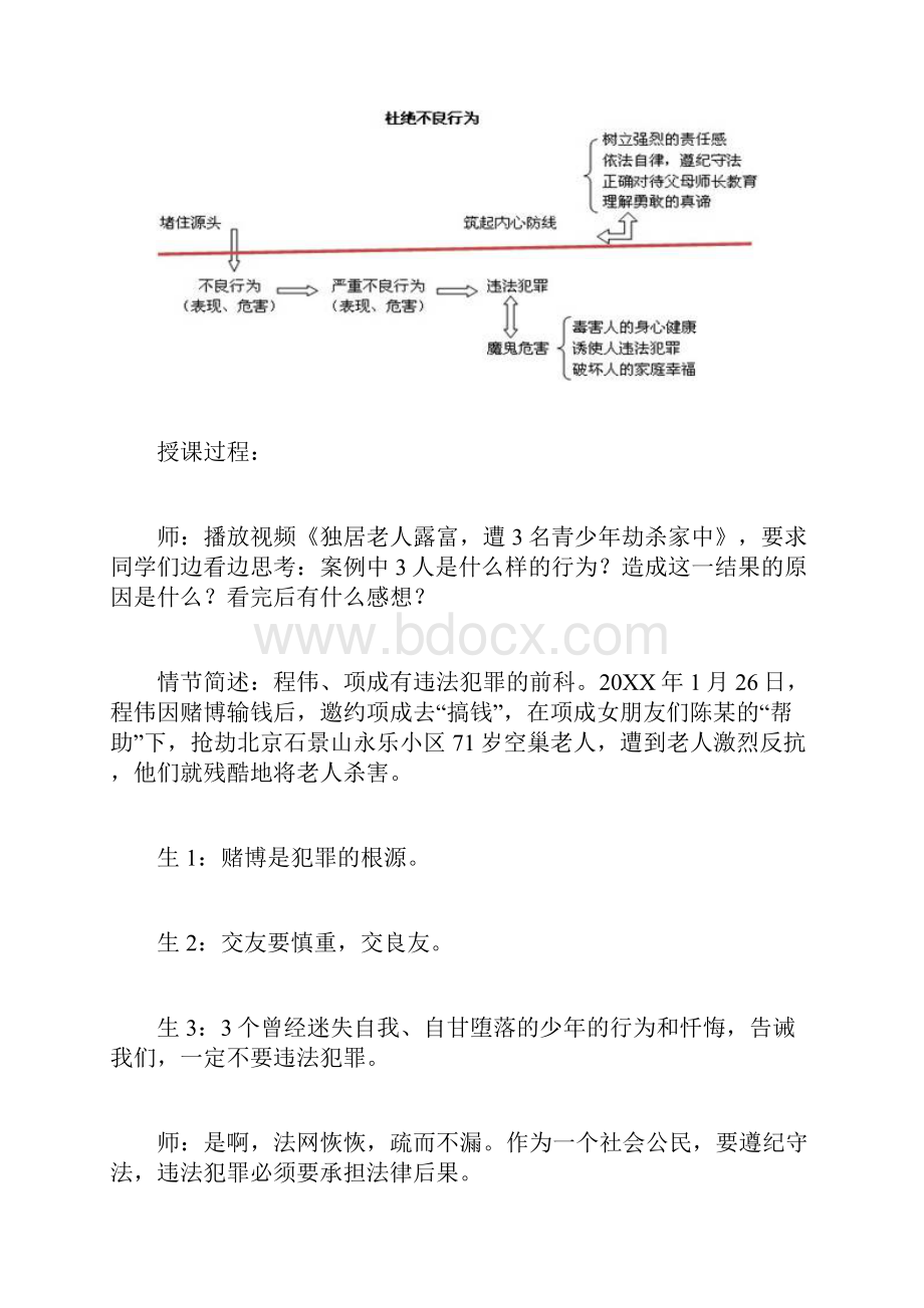 《杜绝不良行为》课堂实录.docx_第3页