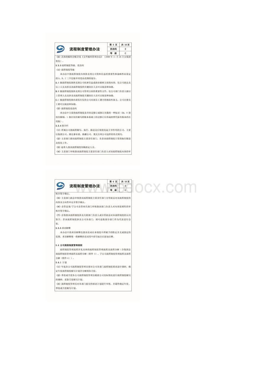 制度编写流程制度管理办法范例.docx_第3页