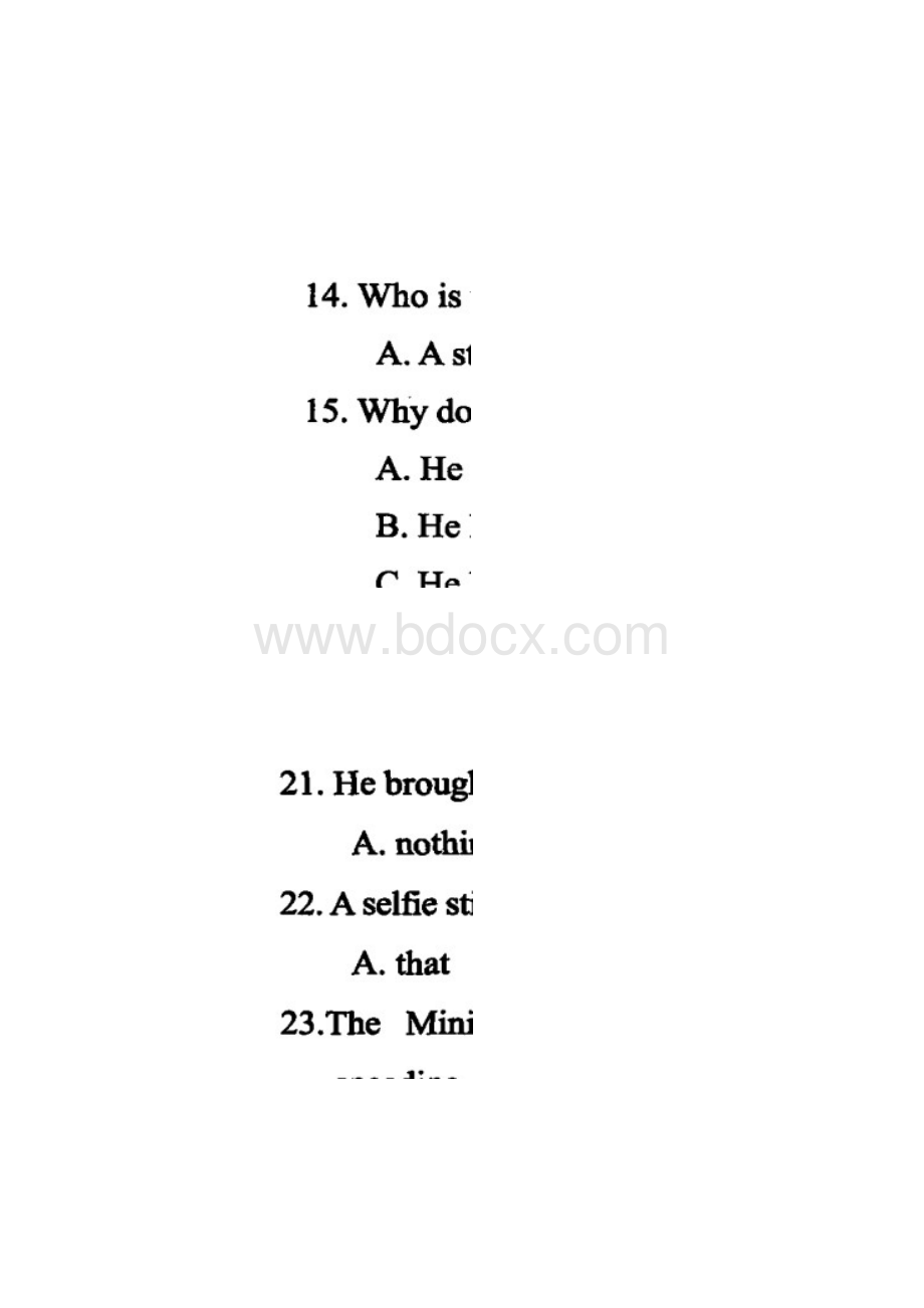 厦门市学年度第一学期高三年级质量检测英语.docx_第2页