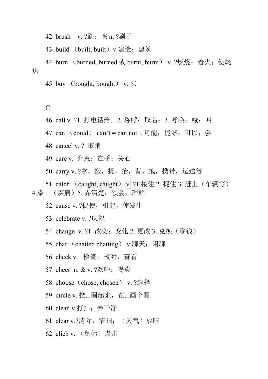 上海中考英语考纲词汇分类表.docx_第3页