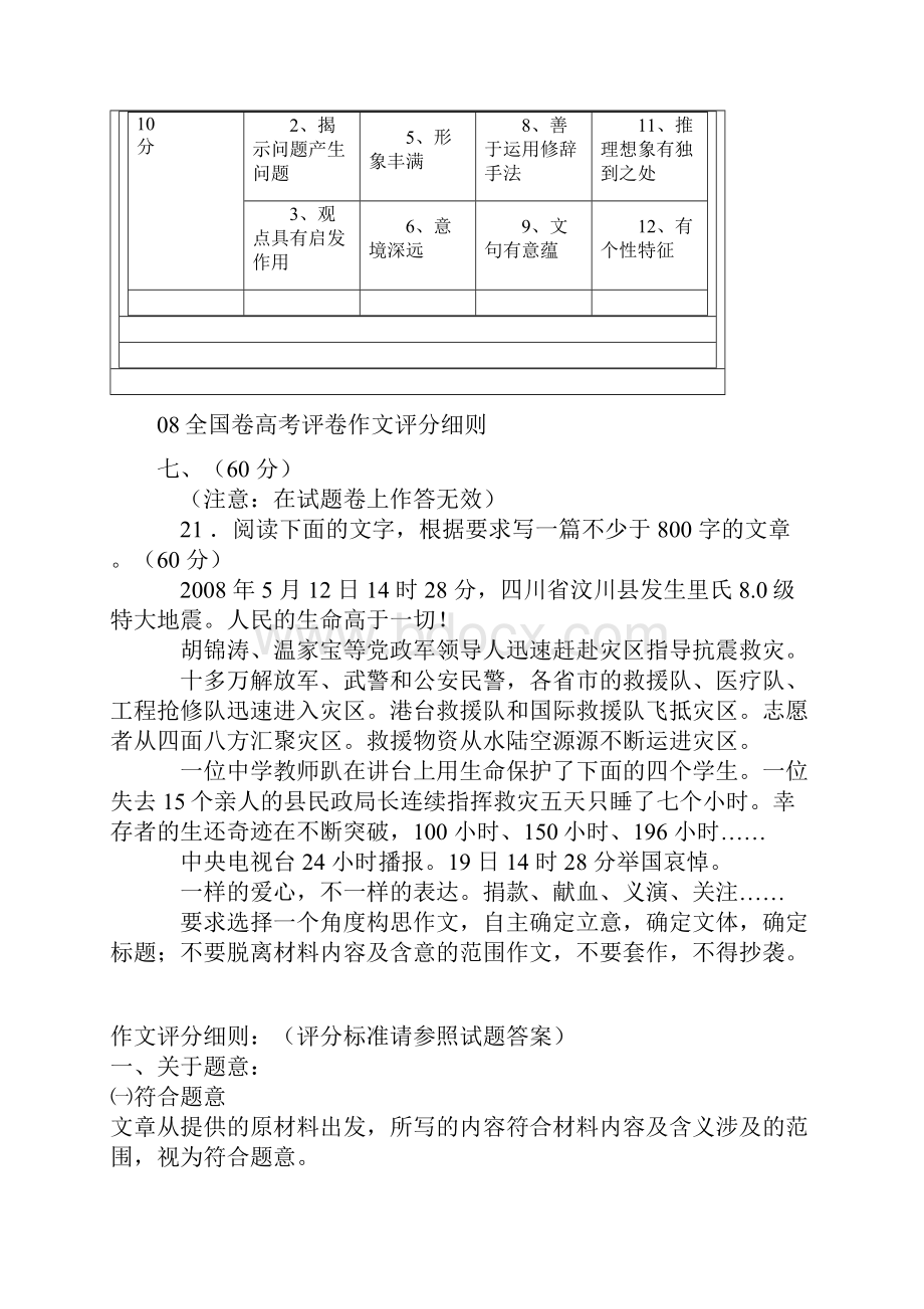 高考作文评分标准.docx_第2页