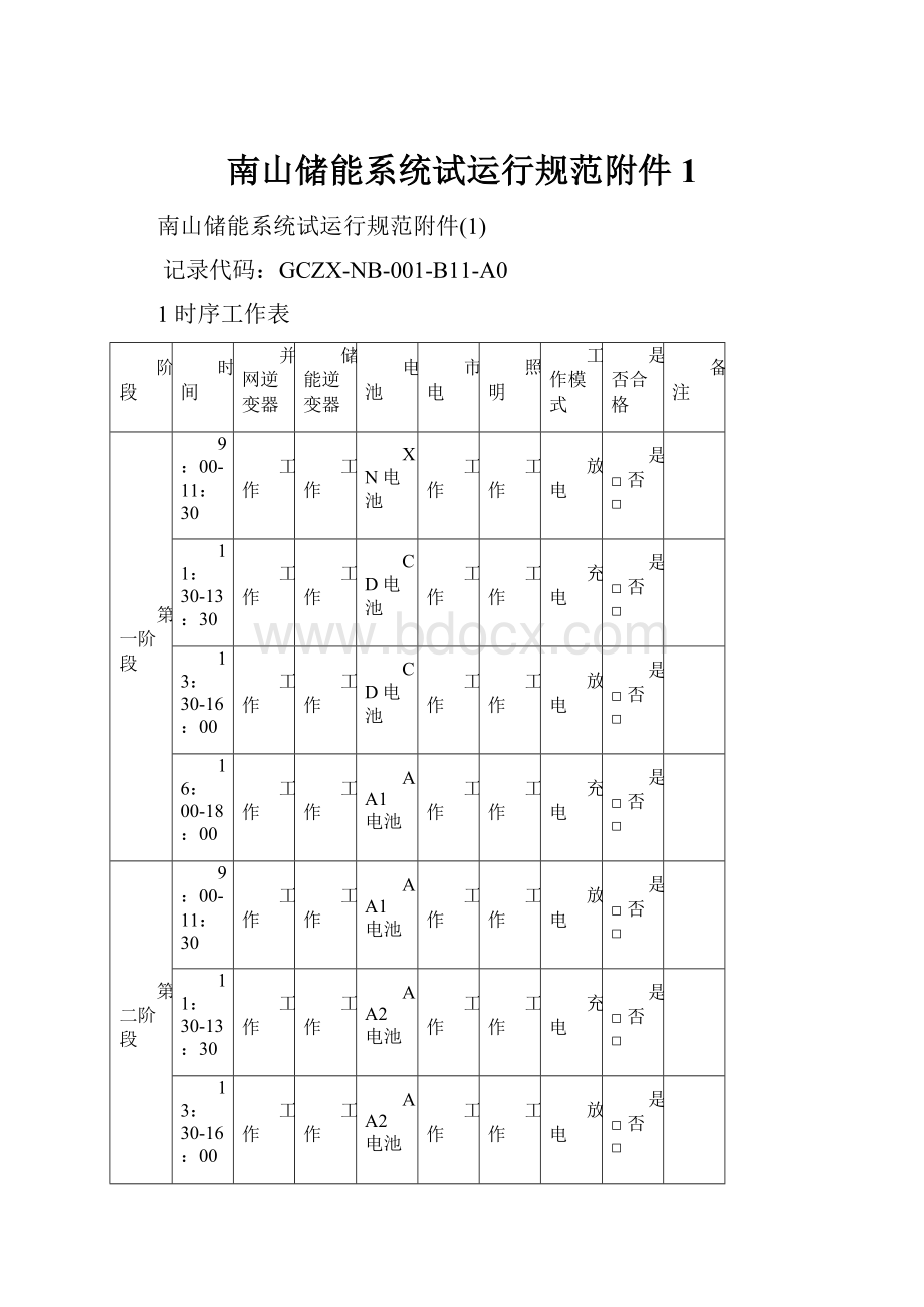 南山储能系统试运行规范附件1.docx