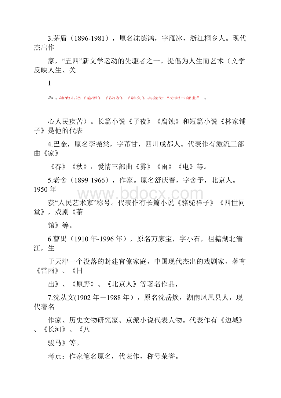 全国通用小升初文学常识考点解析.docx_第2页