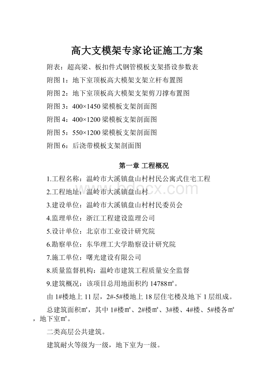 高大支模架专家论证施工方案.docx