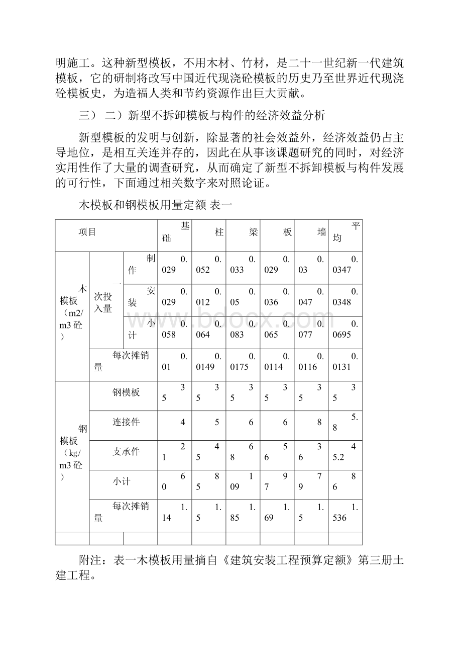 《新型不拆卸模板》可行性研究报告.docx_第2页