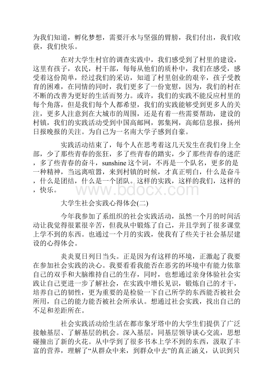 大学生社会实践心得体会范文五篇.docx_第2页