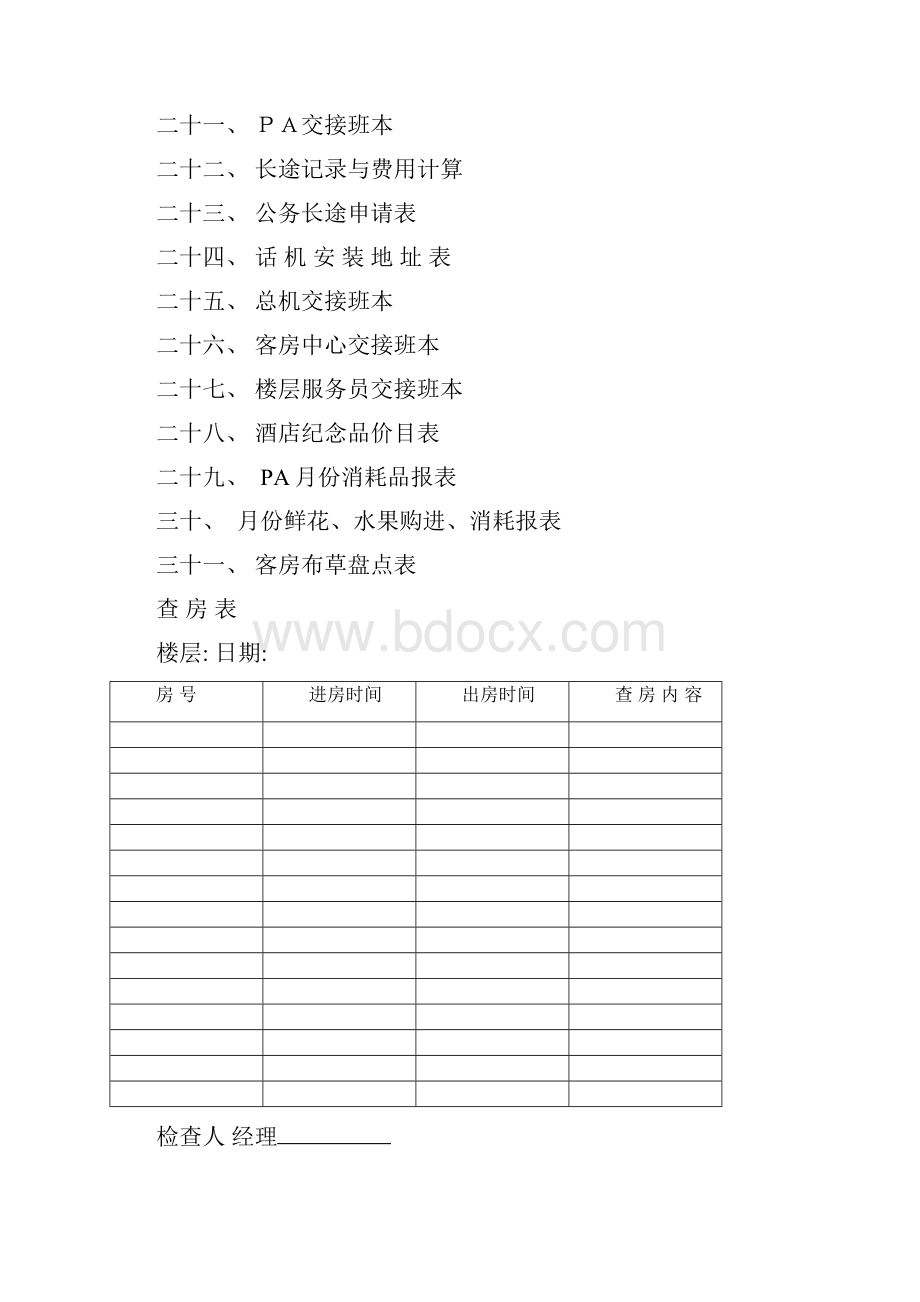 星级酒店客房实用表格表单大全优选酒店管理优选.docx_第2页