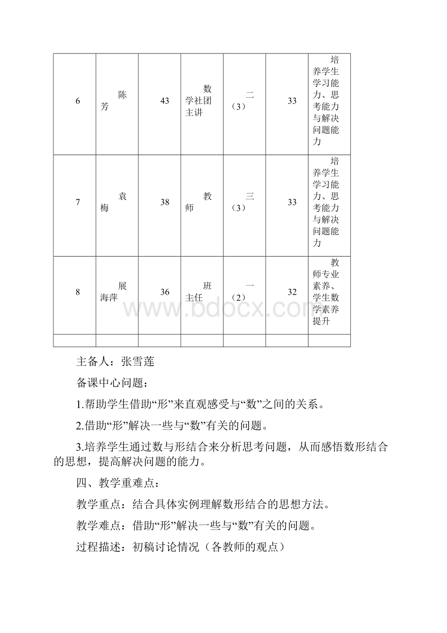 张雪莲《数与形》教学设计课题和反思.docx_第2页