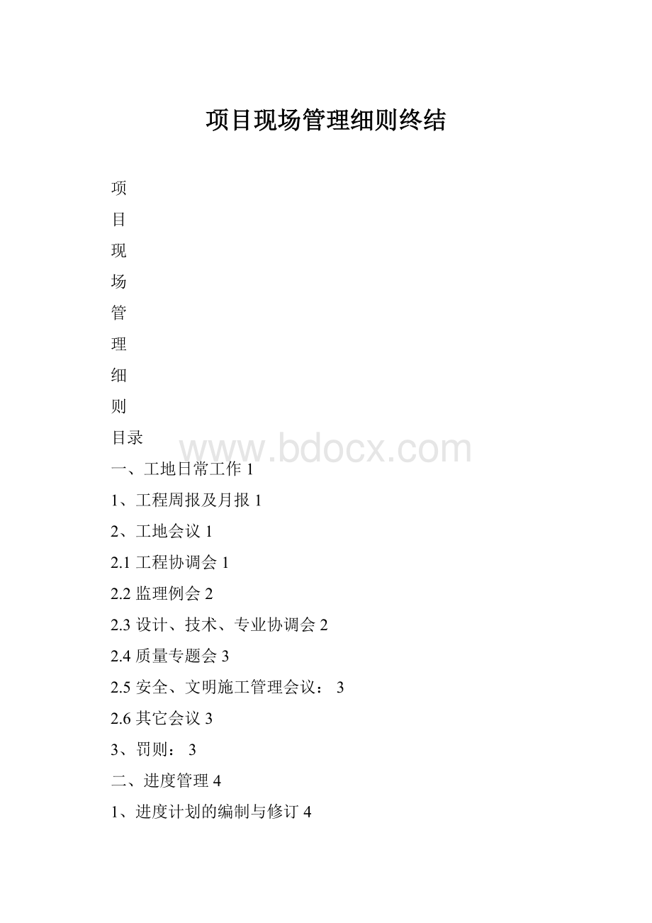 项目现场管理细则终结.docx