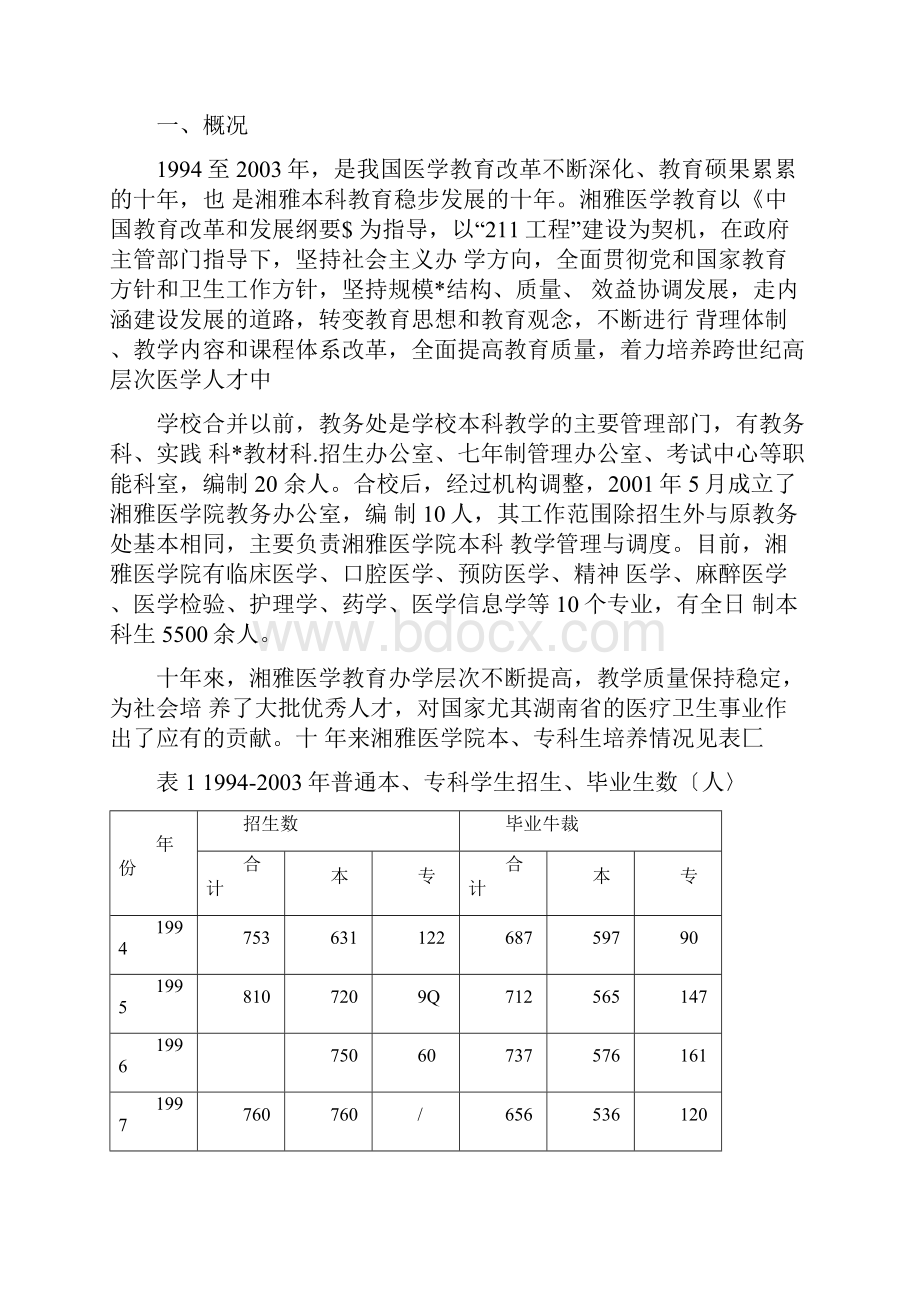 中南大学湘雅医学院发展历程第五章教育教学.docx_第3页