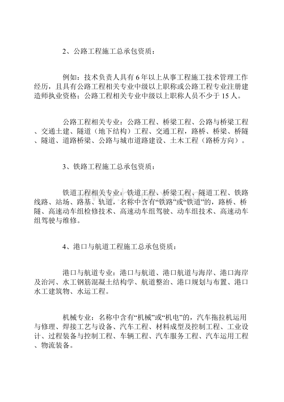 建筑资质办理中遇到中级职称类人员专业解释.docx_第2页