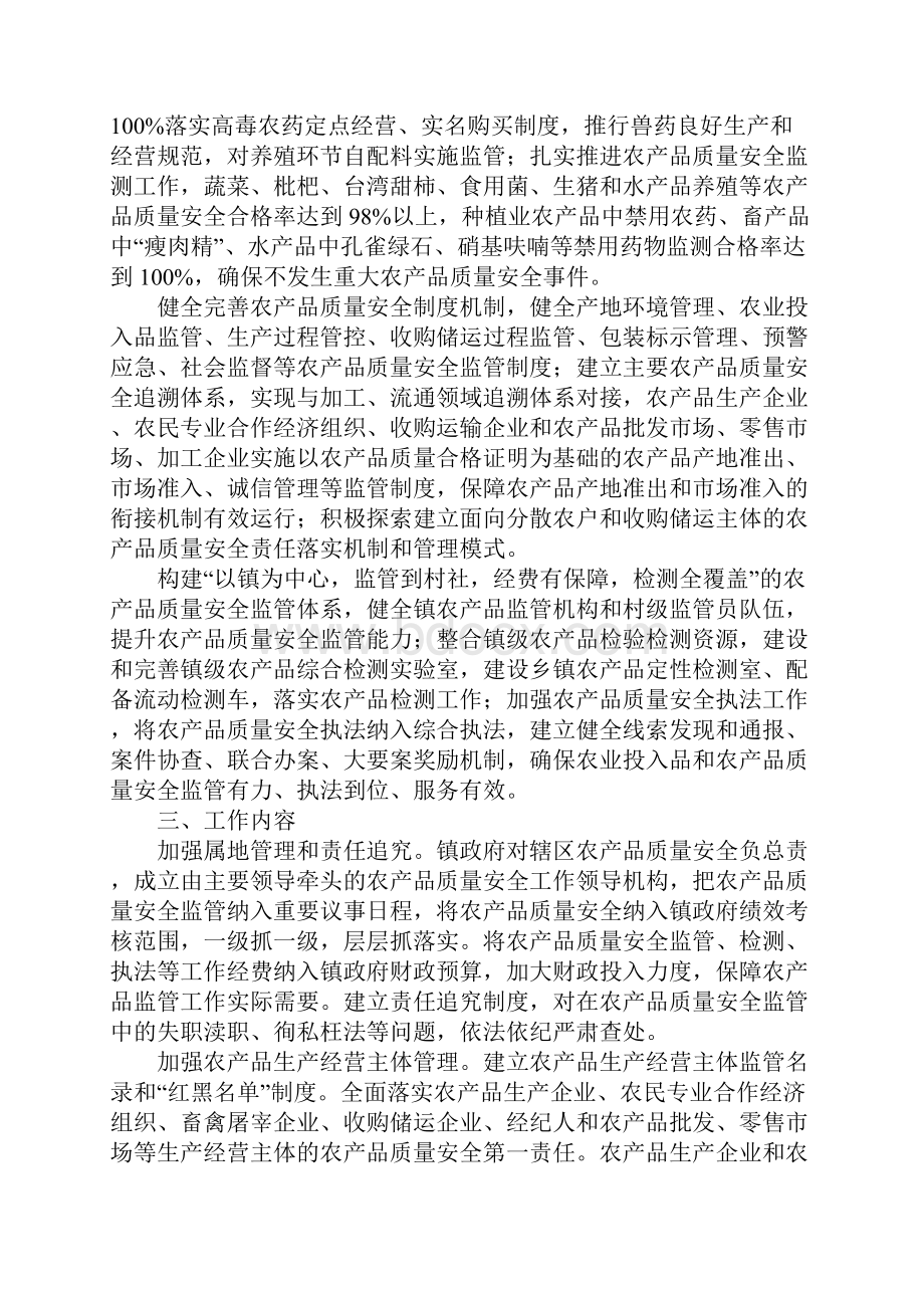 创建农产品质量安全镇工作方案.docx_第2页