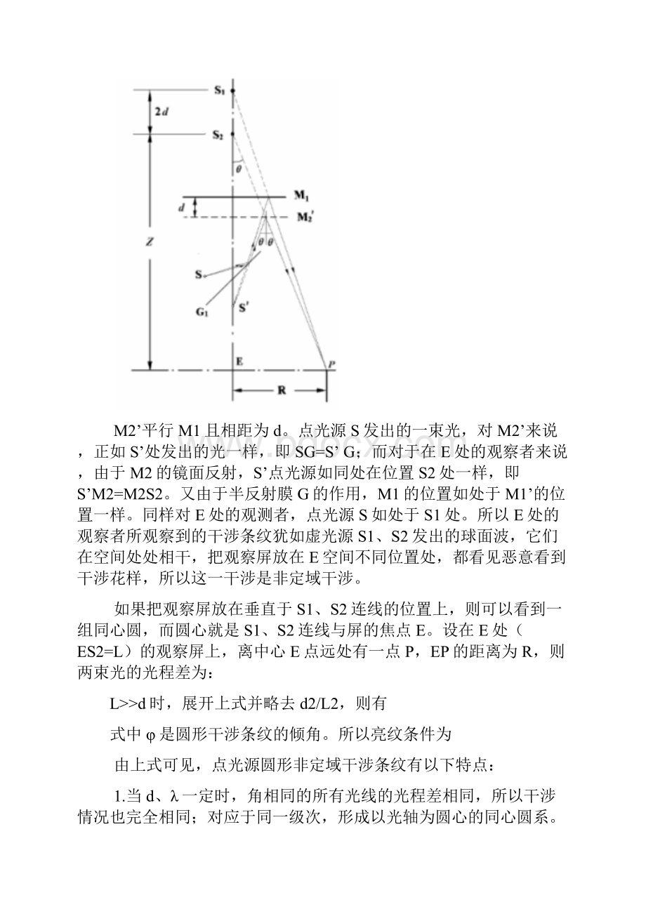 迈克尔逊干涉研究性实验报告.docx_第3页