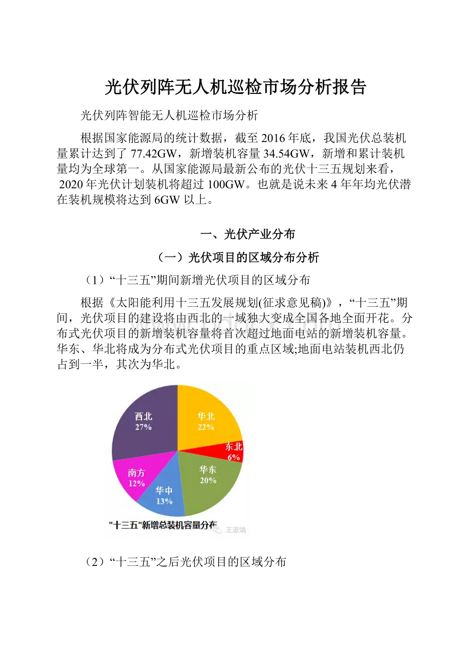 光伏列阵无人机巡检市场分析报告.docx