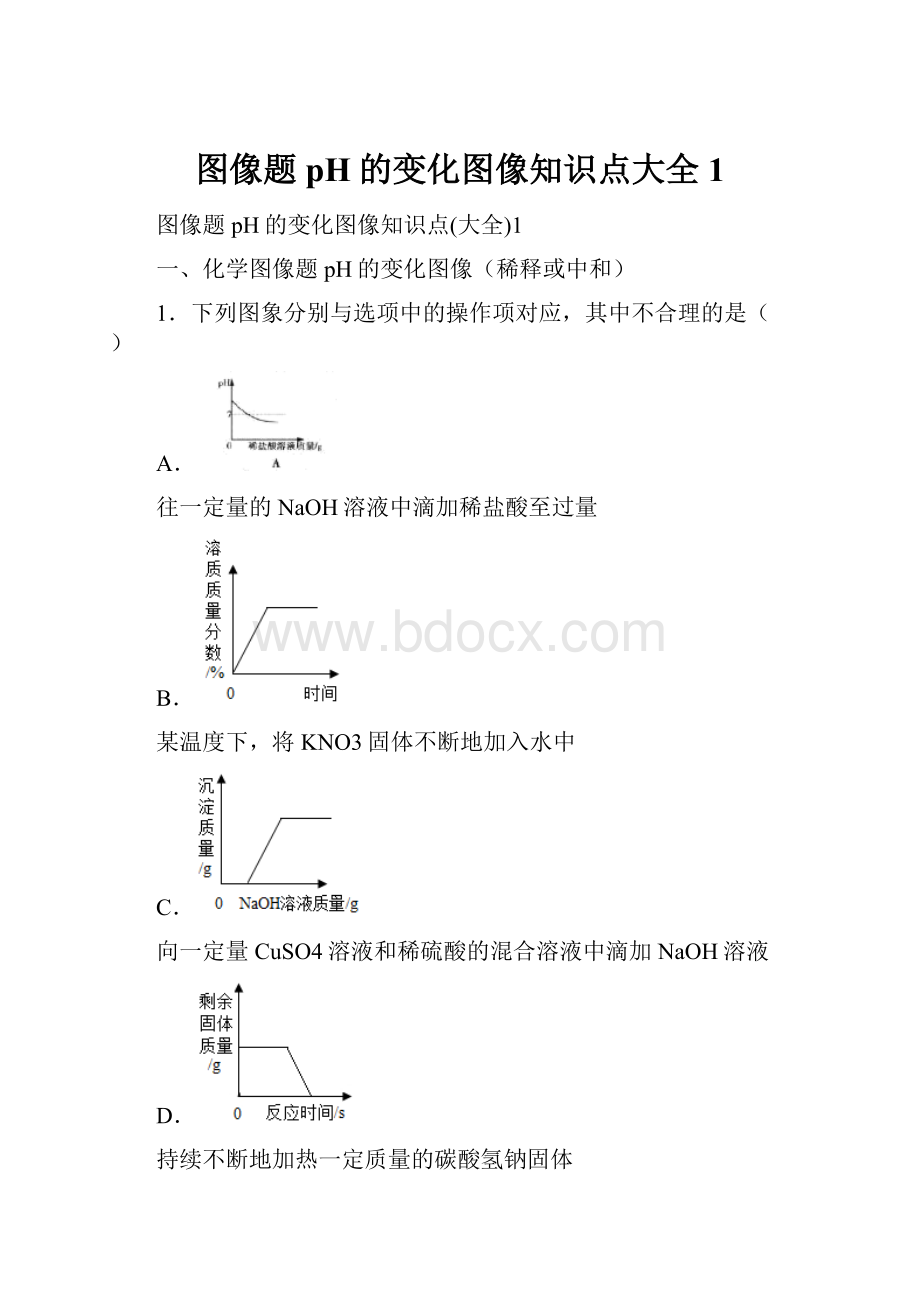 图像题 pH的变化图像知识点大全1.docx