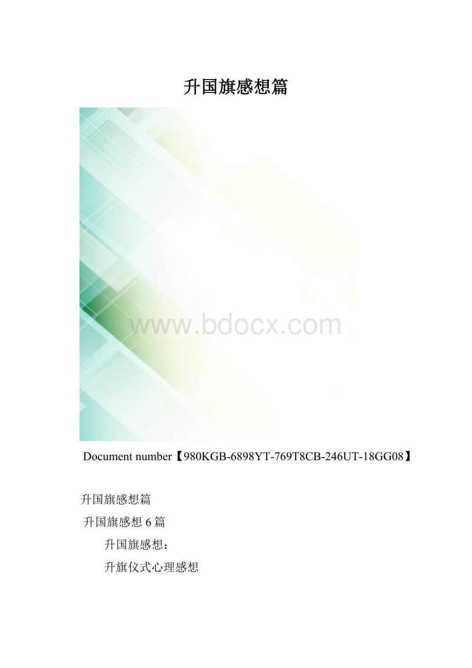 升国旗感想篇.docx