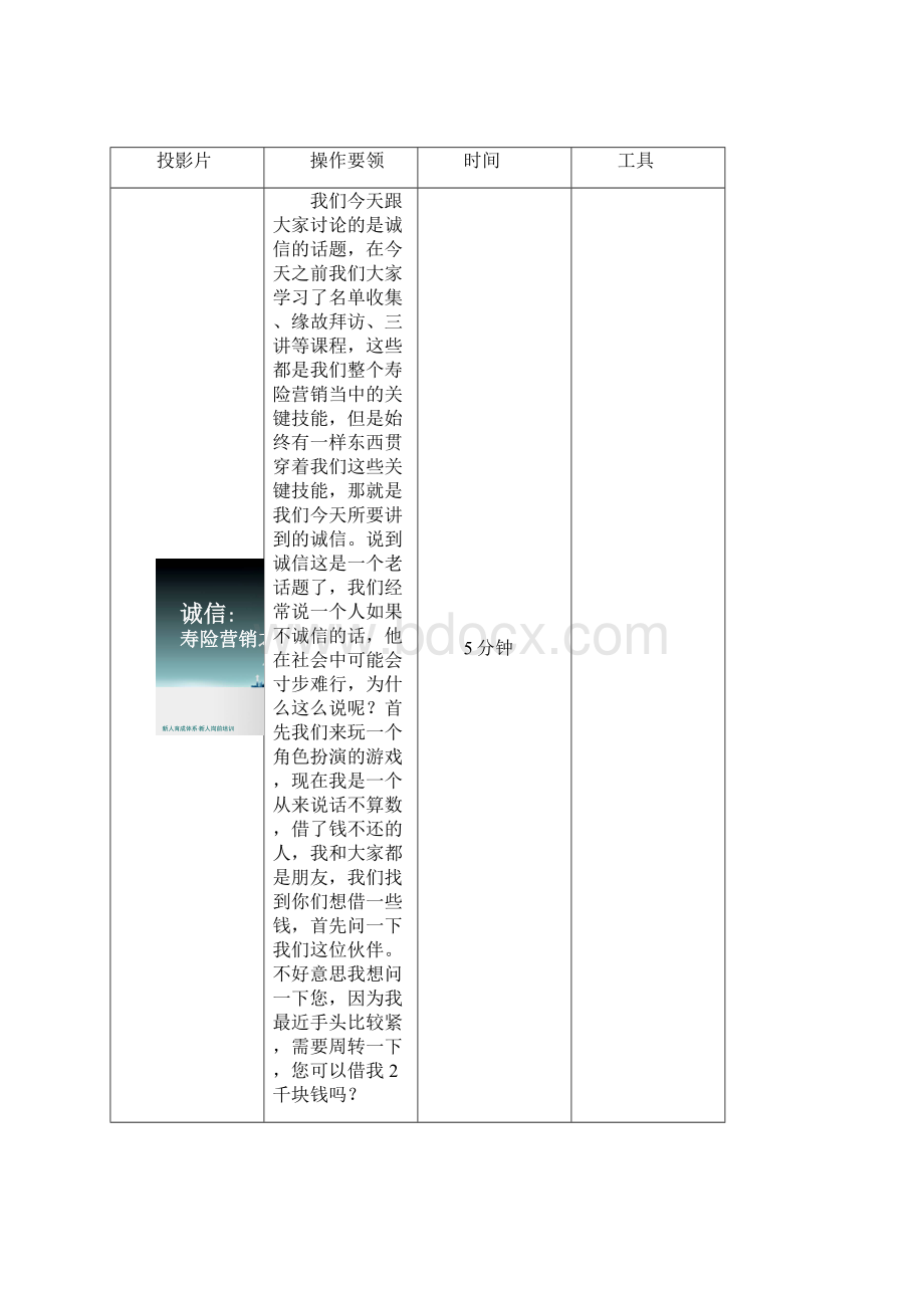 太平人寿135工程新人岗前培训保险PPT诚信讲师手册.docx_第2页