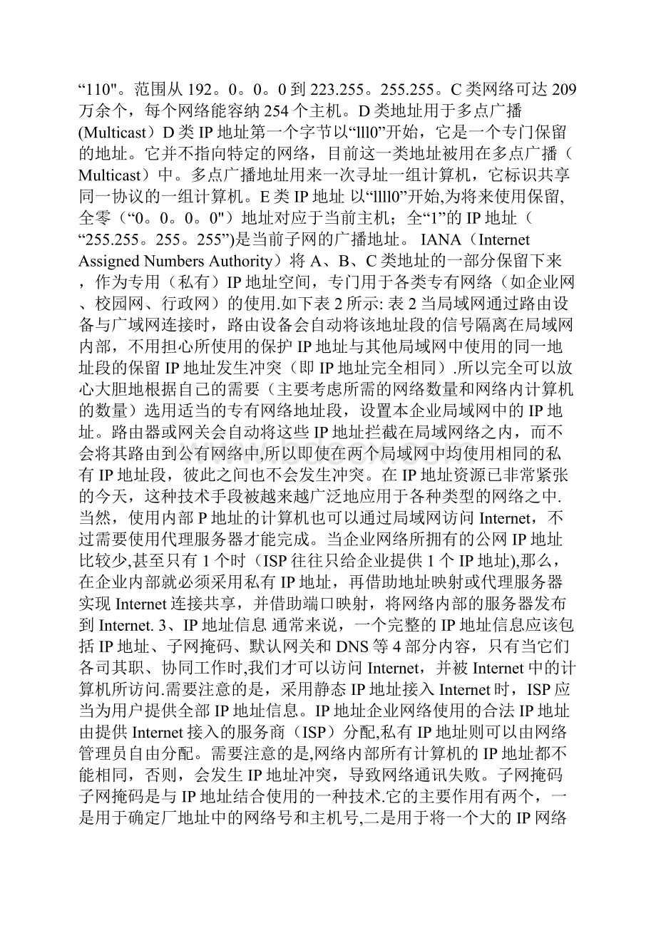 企业局域网IP地址规划.docx_第2页