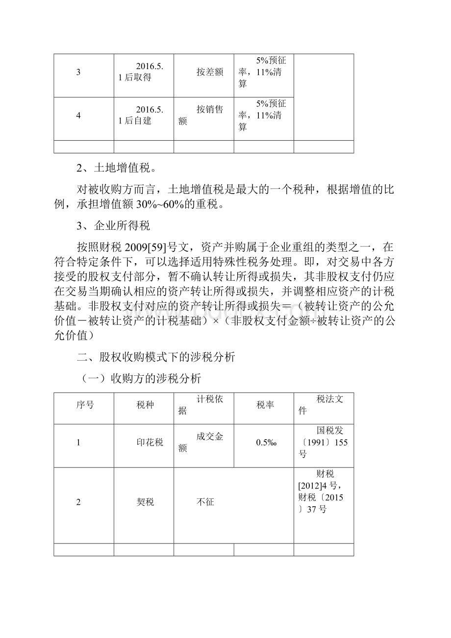 营改增后房地产项目并购的涉税分析.docx_第3页