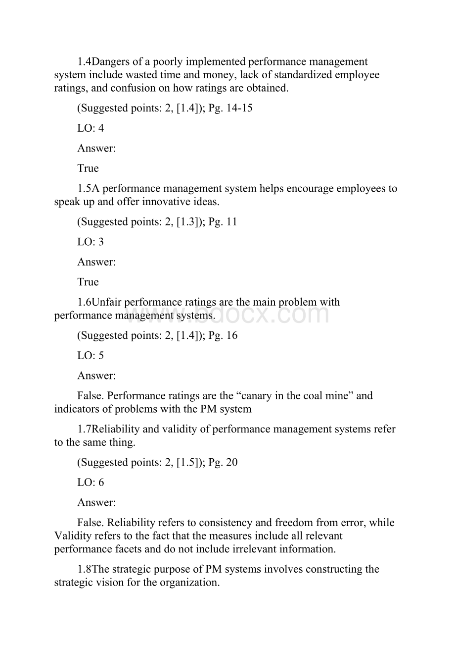 阿吉斯 绩效管理英文版第4版题库 Chapter 01Test Bank.docx_第2页