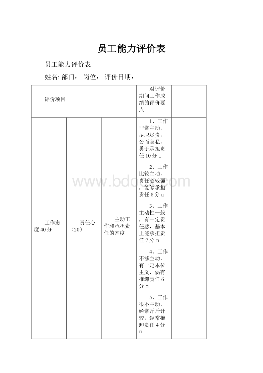 员工能力评价表.docx_第1页