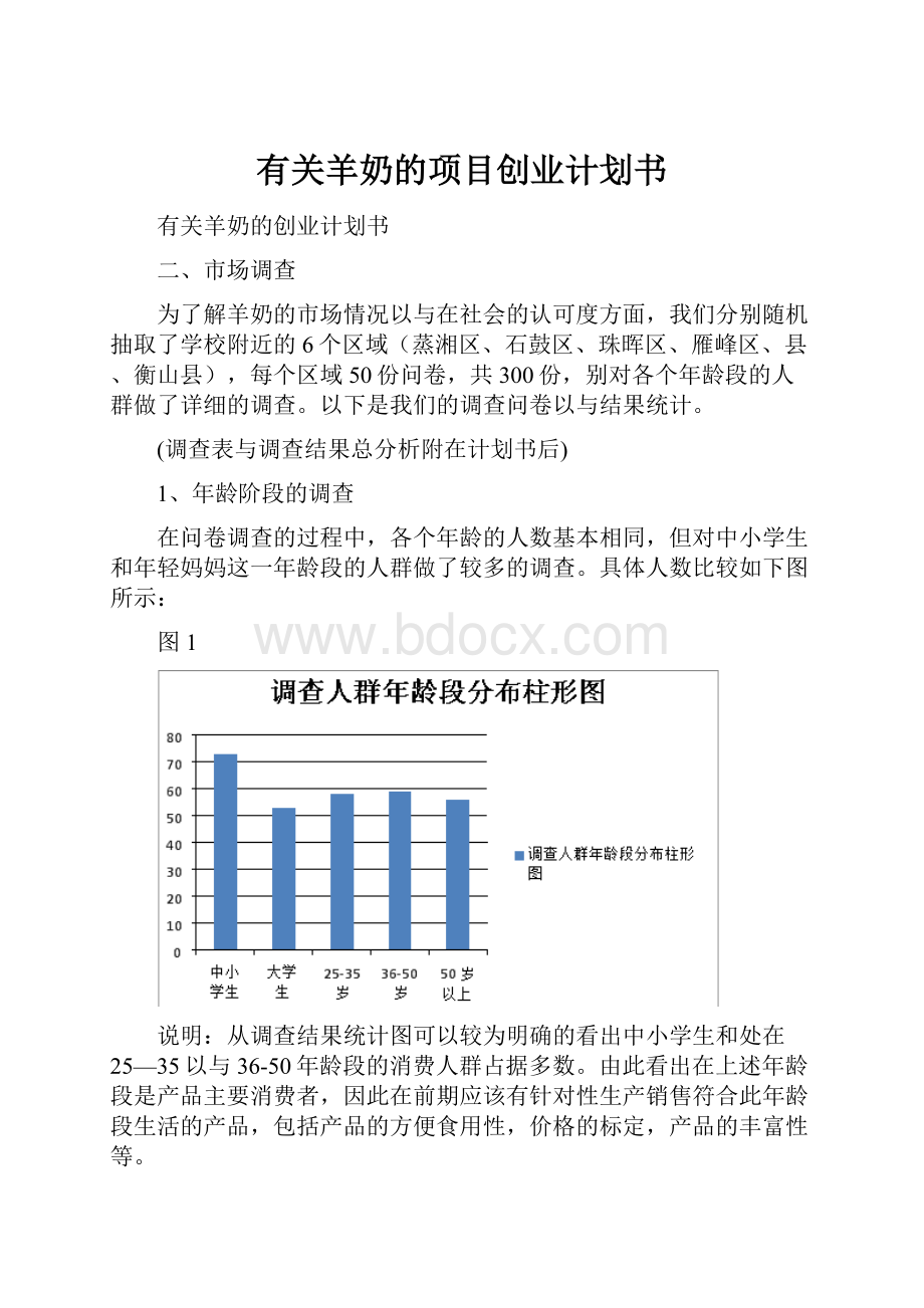 有关羊奶的项目创业计划书.docx