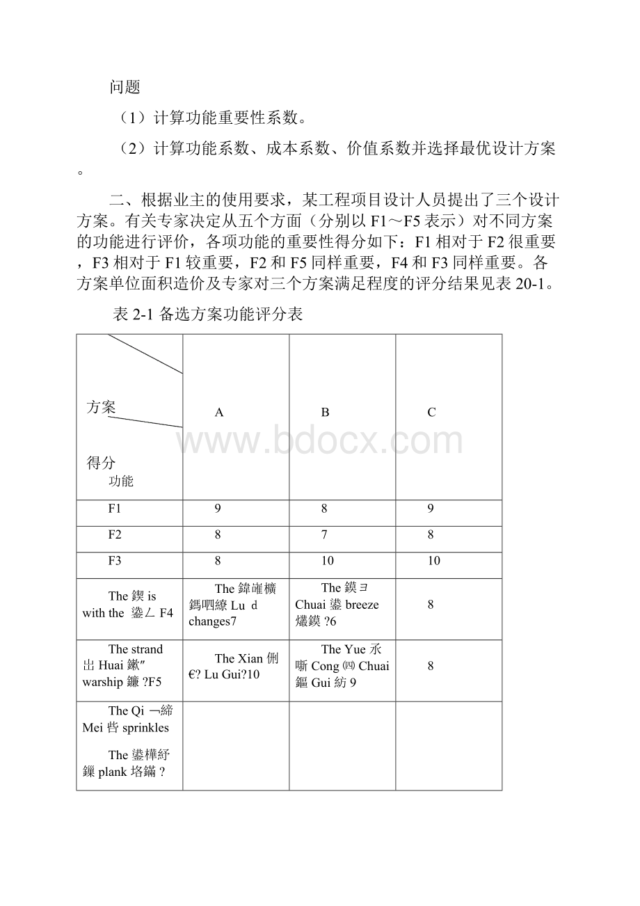 最新价值工程案例分析及习题资料.docx_第2页