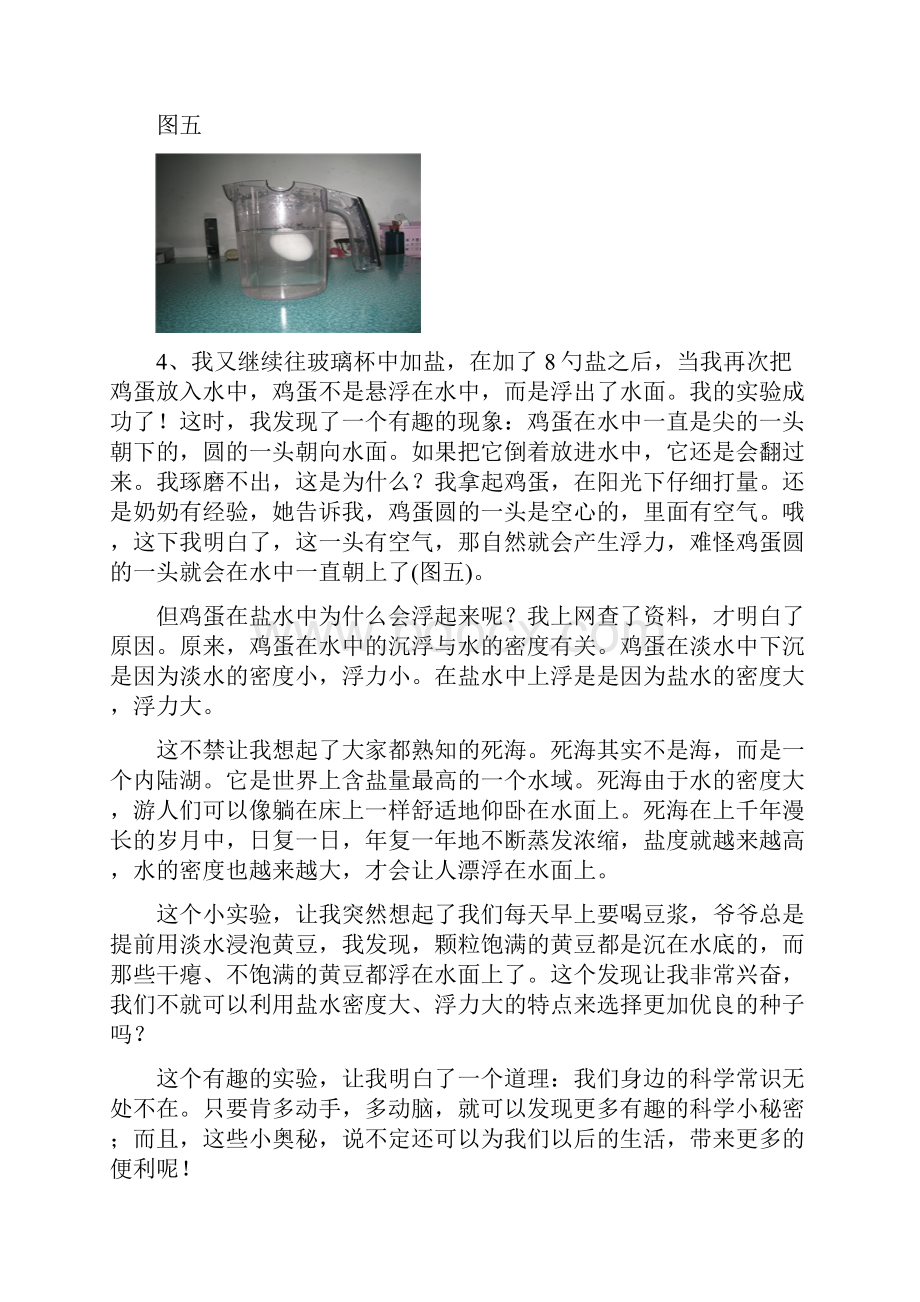 实验工具透明玻璃怀一个食盐一瓶搅棒一根重约50克的生鸡蛋.docx_第3页