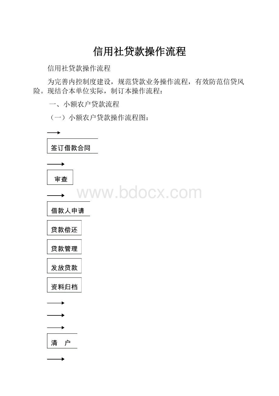 信用社贷款操作流程.docx_第1页