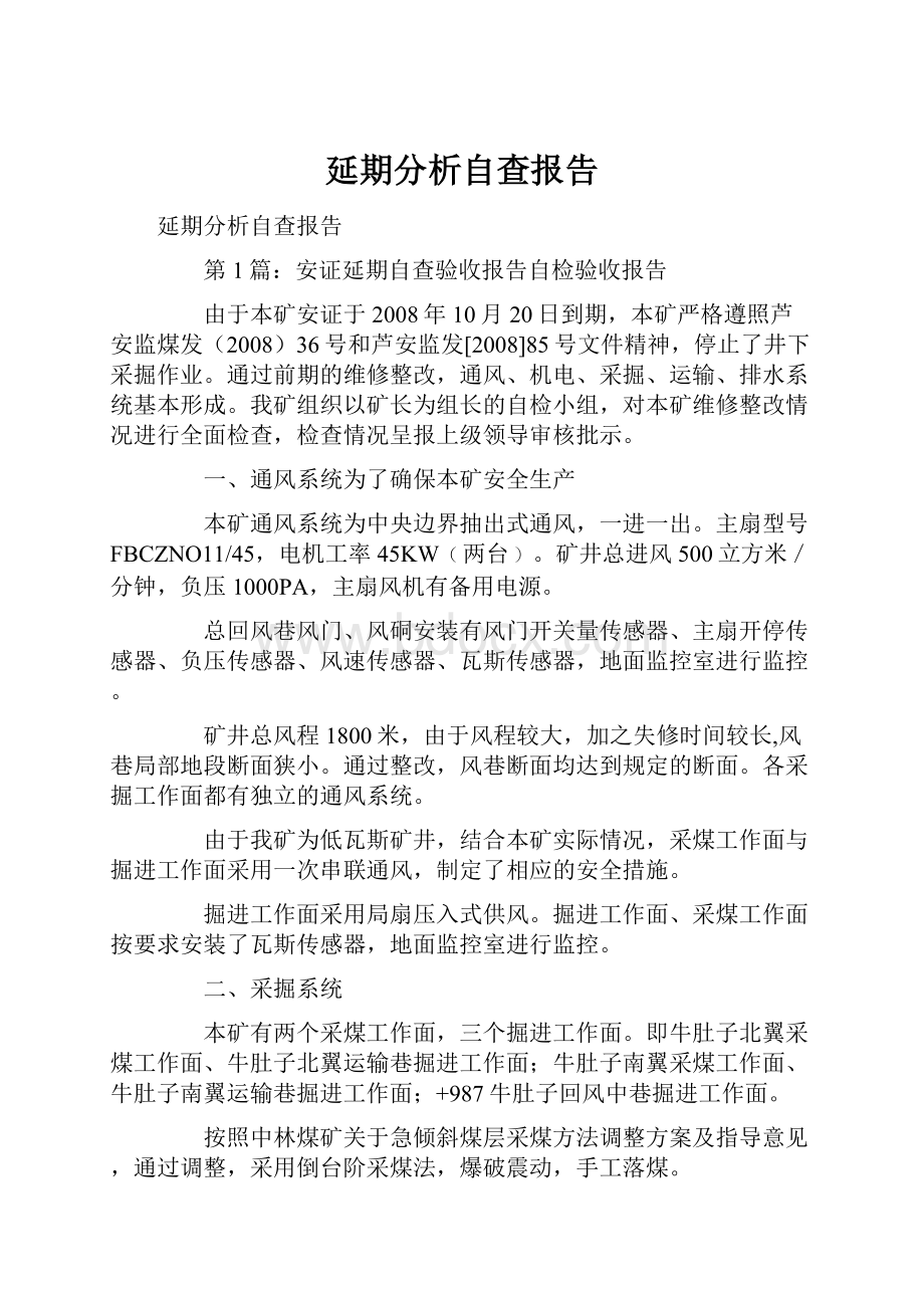 延期分析自查报告.docx_第1页