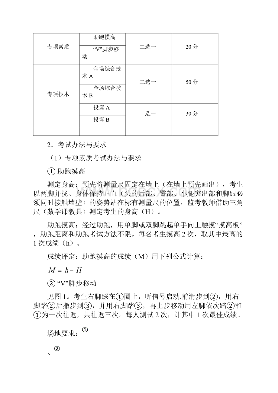 江苏省普通高校招生体育专业统考.docx_第3页