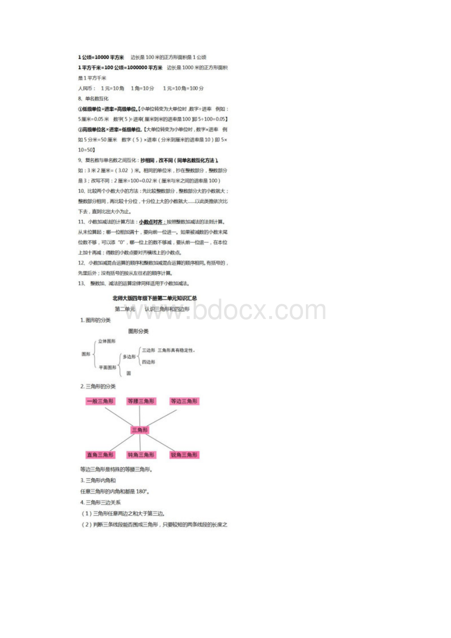 部编版数学四年级下册知识汇总图片版.docx_第2页