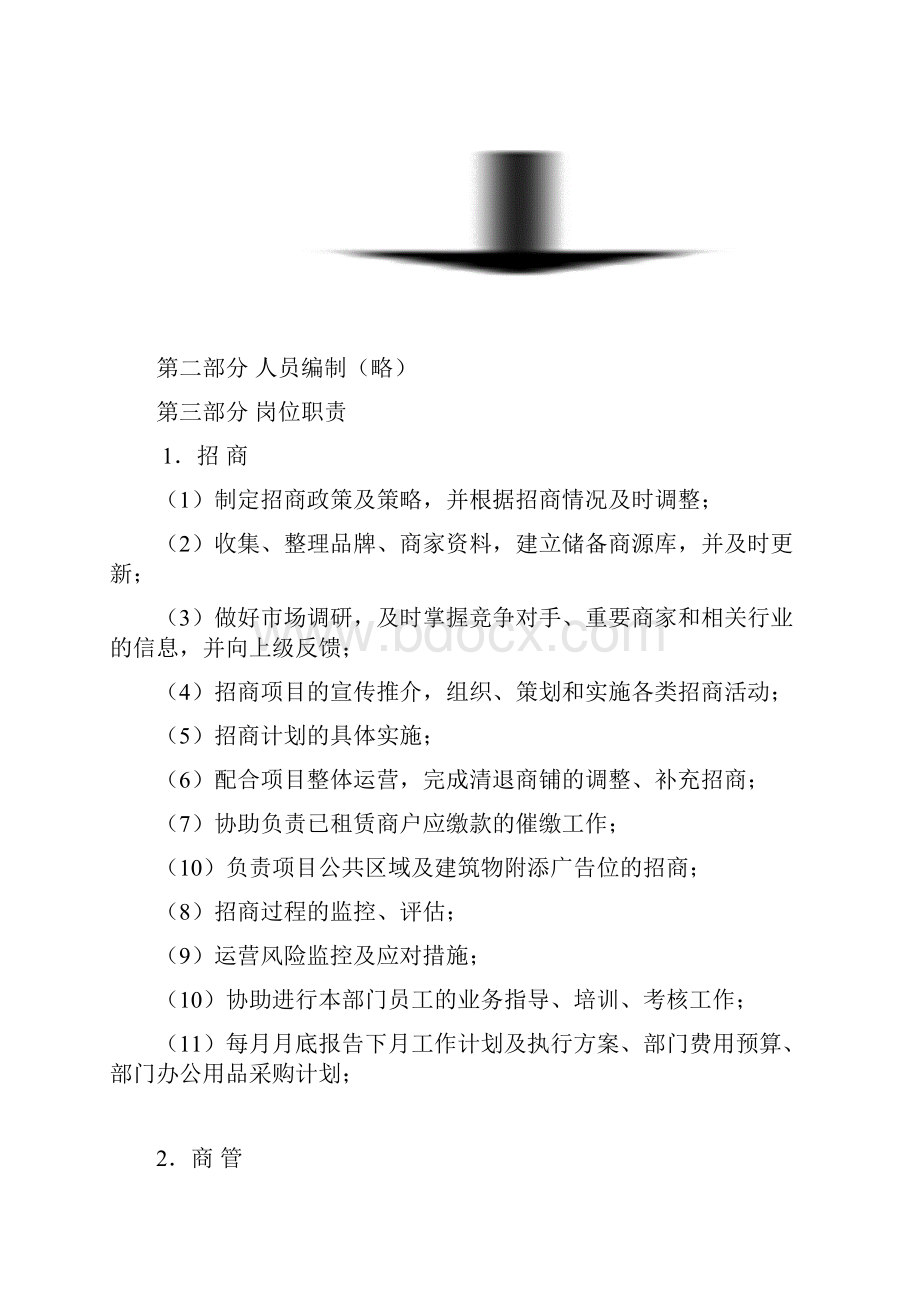 商业运营全套管理制度组织架构岗位职责工作流程管理制度.docx_第3页