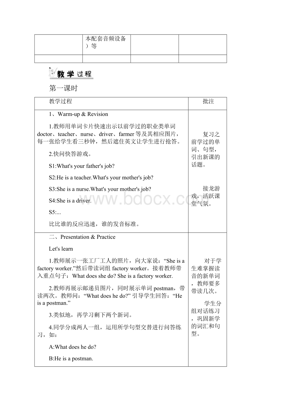 人教版小学英语六年级上册Unit 5 单元教案 1.docx_第2页