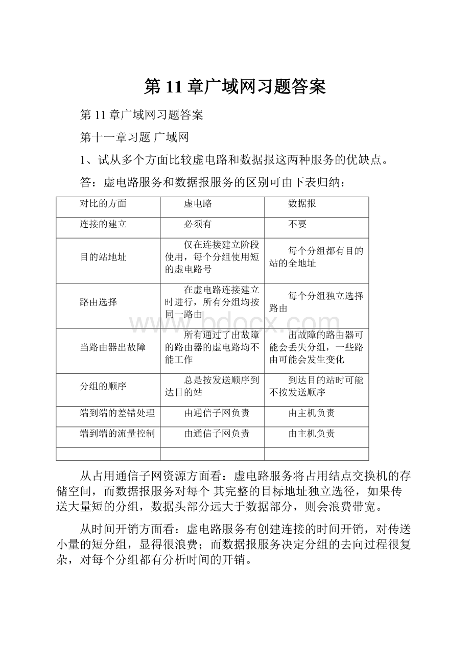 第11章广域网习题答案.docx