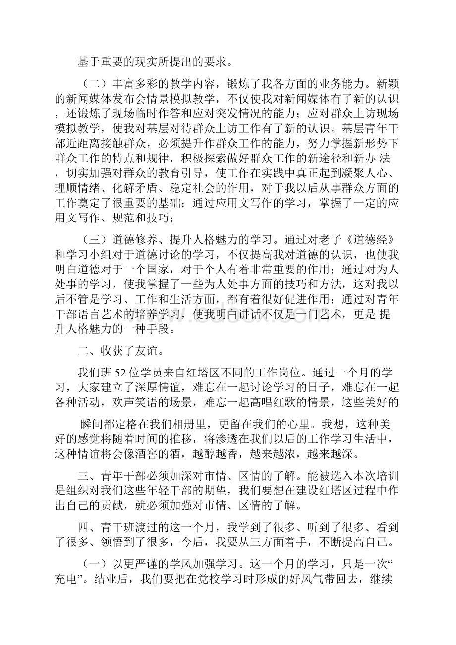 最新青干班军训心得体会精选多篇.docx_第2页