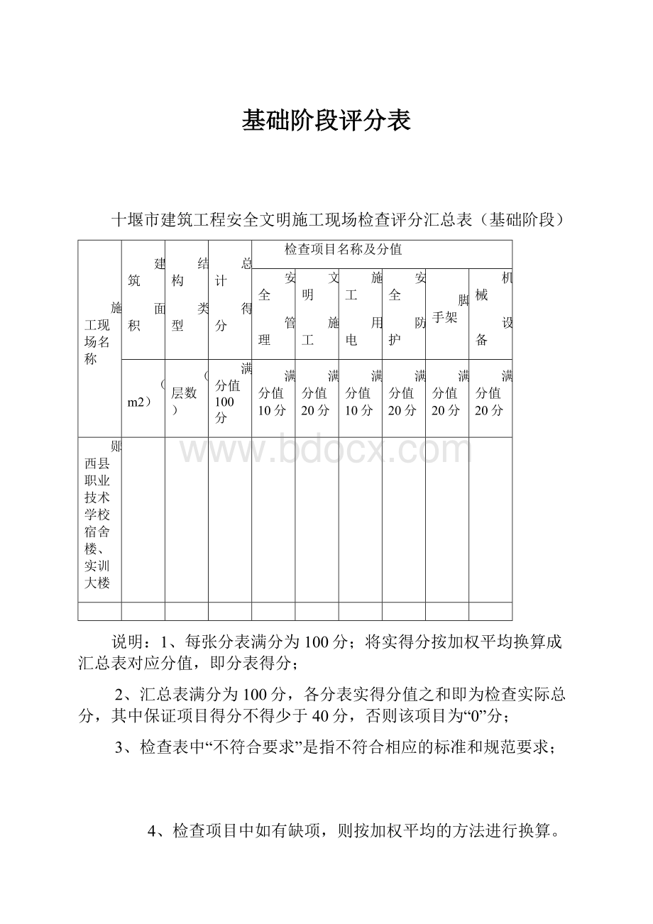 基础阶段评分表.docx