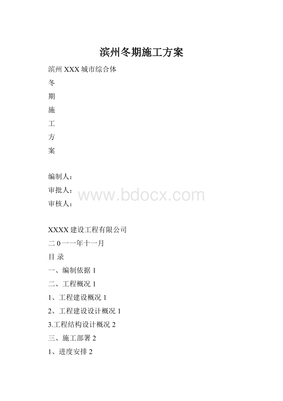 滨州冬期施工方案.docx