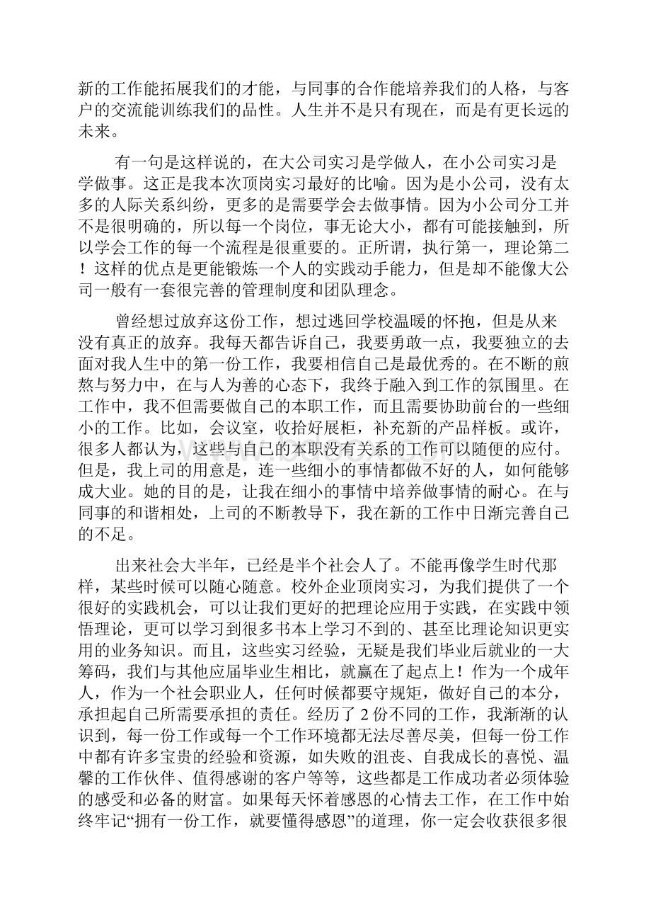 销售顾问顶岗实习报告.docx_第3页